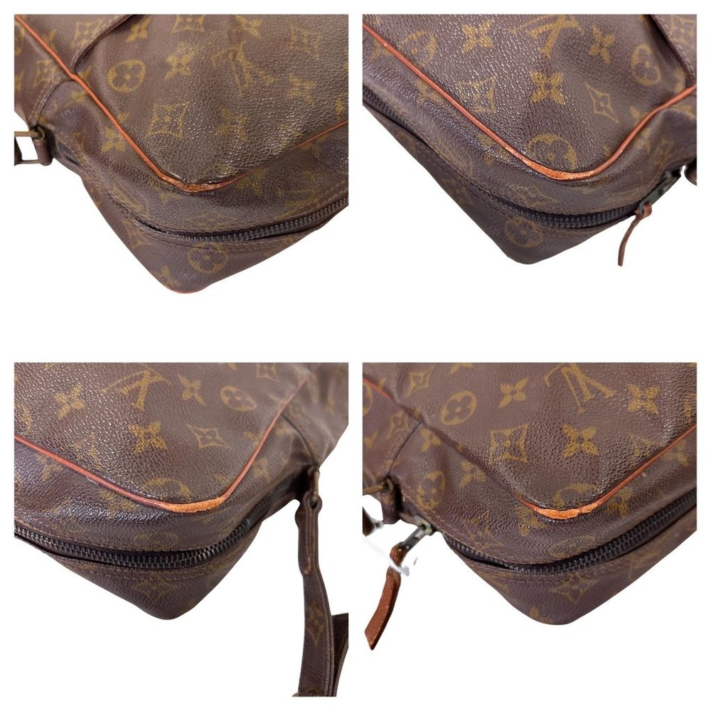 Authentic Louis Vuitton Shoulder Bag Marceau Brown Monogram Used LV Handbag Vint - Picture 7 of 14